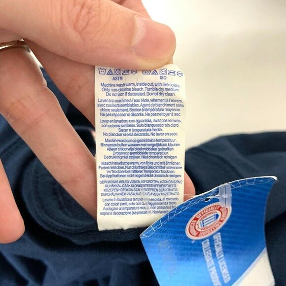 Gildan Auburn University Navy T-Shirt Orange Bow Tied to Auburn Unisex Large NWT - Picture 4 of 4